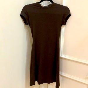 Susana Monaco sz xs brown fitted shift dress